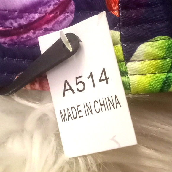 Purple Macaroons Multicolored Reversible Cotton Bucket Hat - Picture 6 of 11